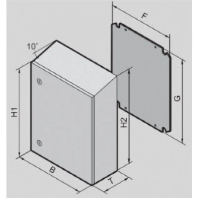1101130, RITTAL AE Шкаф IP69K нерж.сталь 400x650x250mm 1101130, RITTAL AE Шкаф IP69K нерж.сталь 400x650x250mm