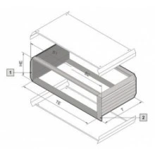 3982070, RITTAL Vario Module 3ЕВ/42ЕШ/310.4мм, 1 шт.