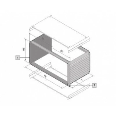 3982120, RITTAL Vario Module 4ЕВ/84ЕШ/310.4мм, 1 шт.