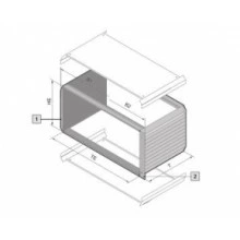 3982140, RITTAL Vario Module 6ЕВ/84ЕШ/310.4мм, 1 шт.