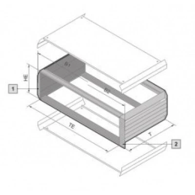 3983090, RITTAL Vario Module ЭМС 3ЕВ/84ЕШ/310.4мм, 1 шт.