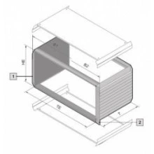 3983130, RITTAL Vario Module ЭМС 4ЕВ/84ЕШ/370.4мм, 1 шт.