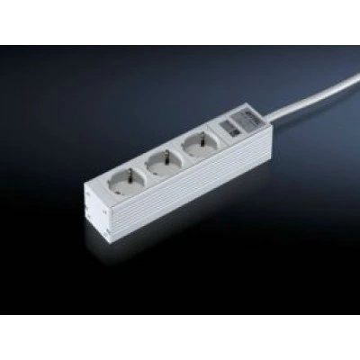 7240110, RITTAL DK Блок розеток 3 розетки 263x44x44mm