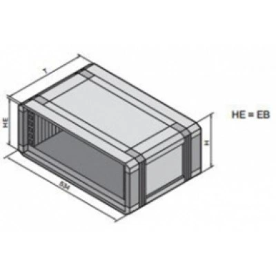 3743000, RITTAL VC Корпус 4EB 534x208x300mm 1шт 3743000, RITTAL VC Корпус 4EB 534x208x300mm 1шт