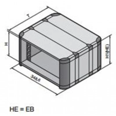3750224, RITTAL RiCase 1/2 19 дюймов вент. 2ЕВ/540мм, 1 шт 3750224, RITTAL RiCase 1/2 19 дюймов вент. 2ЕВ/540мм, 1 шт