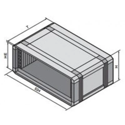 3795200, RITTAL Корпус 9EB с вентиляцией 534x430x500mm 3795200, RITTAL Корпус 9EB с вентиляцией 534x430x500mm