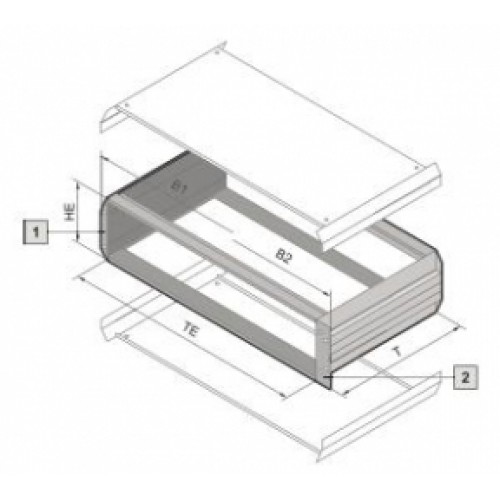 3983290, RITTAL Vario Module ЭМС 2ЕВ/63ЕШ/250.4мм, 1 шт.