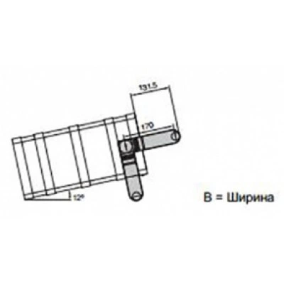 3751210, RITTAL RC Опорная скоба-ручка 84ЕШ RAL5018 1шт 3751210, RITTAL RC Опорная скоба-ручка 84ЕШ RAL5018 1шт