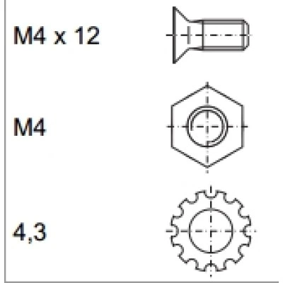 3685197, RITTAL Монтаж. компл. д/вентилятора, 4 шт.