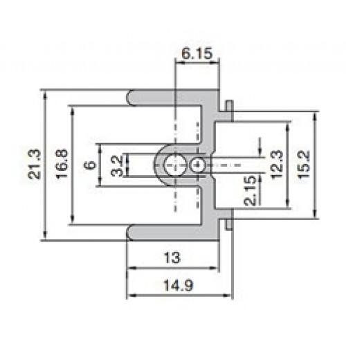 3685272, RITTAL Шина сред. адапт. 84ЕШ с винт., 1 шт.