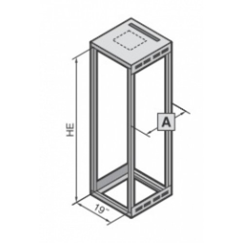 7000410, RITTAL TE 7000 шкаф с обзорн. дв. 600x600x800mm