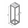 7000440, RITTAL TE7000 шкаф с обзорн. дв. 600x1200x800mm